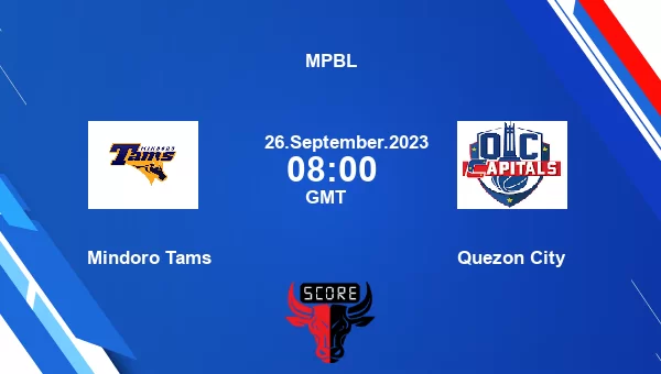Mindoro Tams vs Quezon City livescore, Match events MIN vs QC, MPBL, tv info