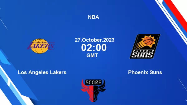 Los Angeles Lakers vs Phoenix Suns livescore, Match events LAL vs PHX, NBA, tv info