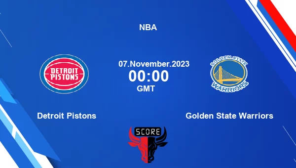 Detroit Pistons vs Golden State Warriors livescore, Match events DET vs GSW, NBA, tv info