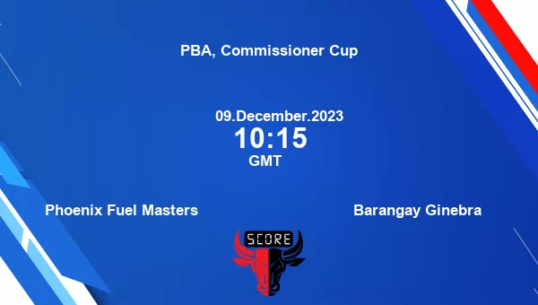 Phoenix Fuel Masters vs Barangay Ginebra livescore, Match events PFM vs BAR, PBA, Commissioner Cup, tv info