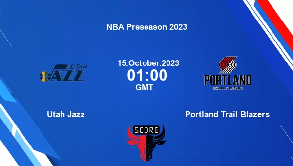 Utah Jazz vs Portland Trail Blazers livescore, Match events UTA vs POR, NBA Preseason 2023, tv info