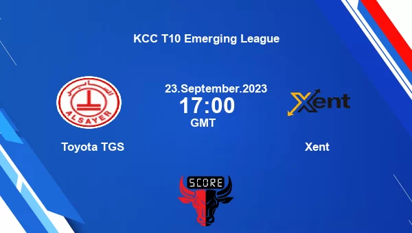 TGS vs XEN, Fantasy Prediction, Fantasy Cricket Tips, Fantasy Team, Pitch Report, Injury Update - KCC T10 Emerging League