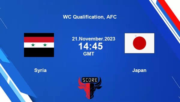 Syria vs Japan live score, Head to Head, SYR vs JPN live, WC Qualification, AFC, TV channels, Prediction