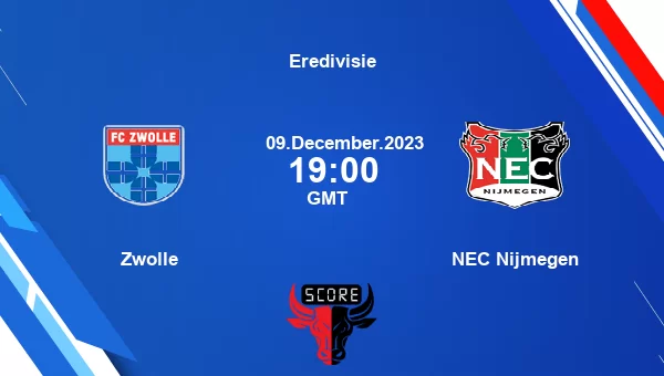 Zwolle vs NEC Nijmegen live score, Head to Head, ZWO vs NEC live, Eredivisie, TV channels, Prediction