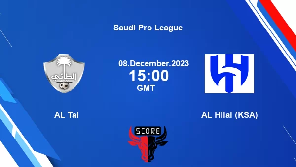 AL Tai vs AL Hilal (KSA) live score, Head to Head, TAI vs HIL live ...