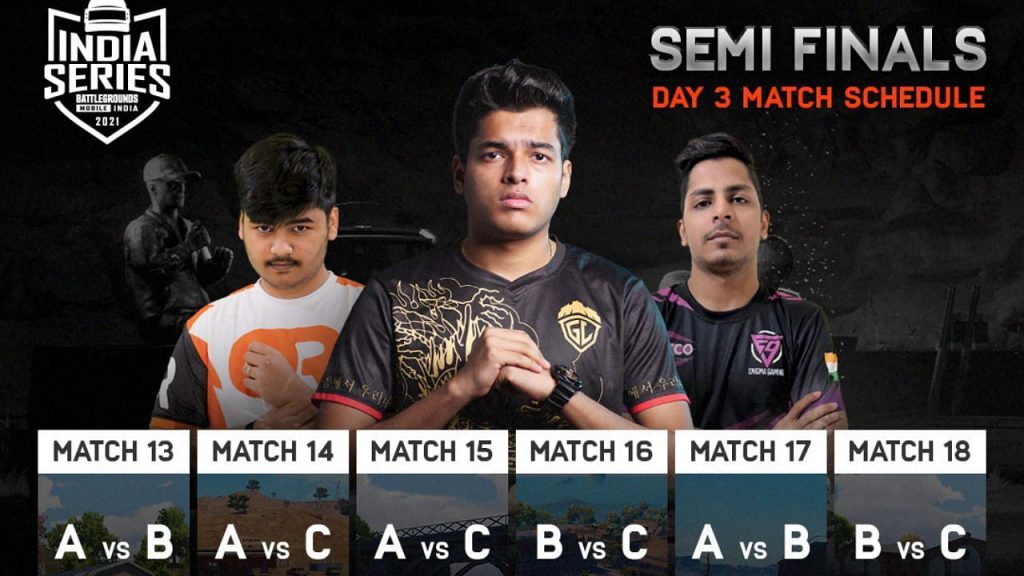 BGMI Series(BGIS) 2021 Semifinals Day 3: Matches overview, Standings, and more