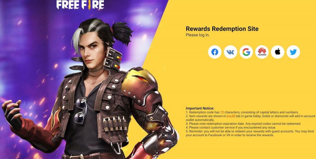 Garena Free Fire: latest redeem codes to get free  weapon loot crate on 11 January