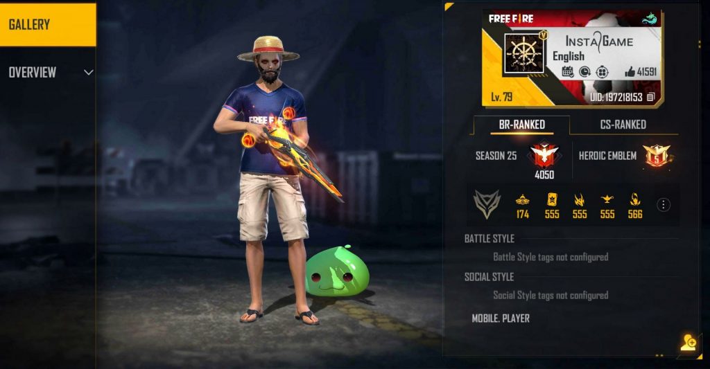 GARENA FREE FIRE: Insta Gamer’s Free Fire ID, Stats, and more (2022)