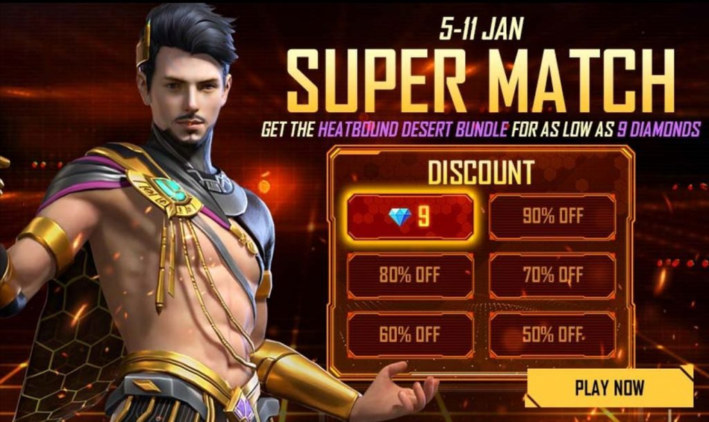 GARENA FREE FIRE: FF Super Match Event, Ways To Get Heatbound Desert Bundle Discounted