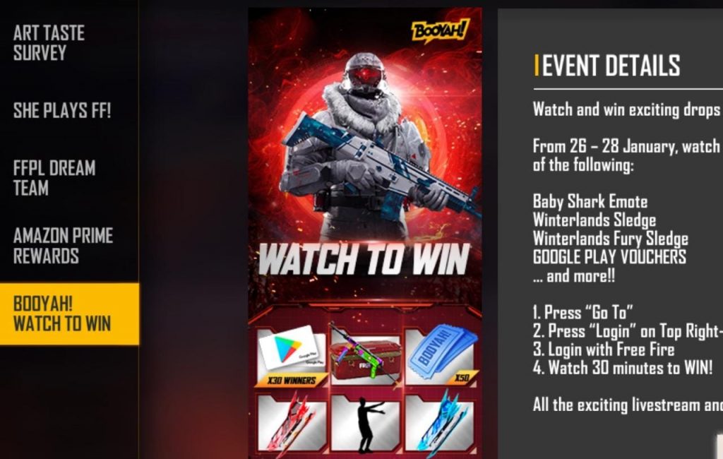 GARENA FREE FIRE: Get Emotes, Vouchers, and more from Watching Clips