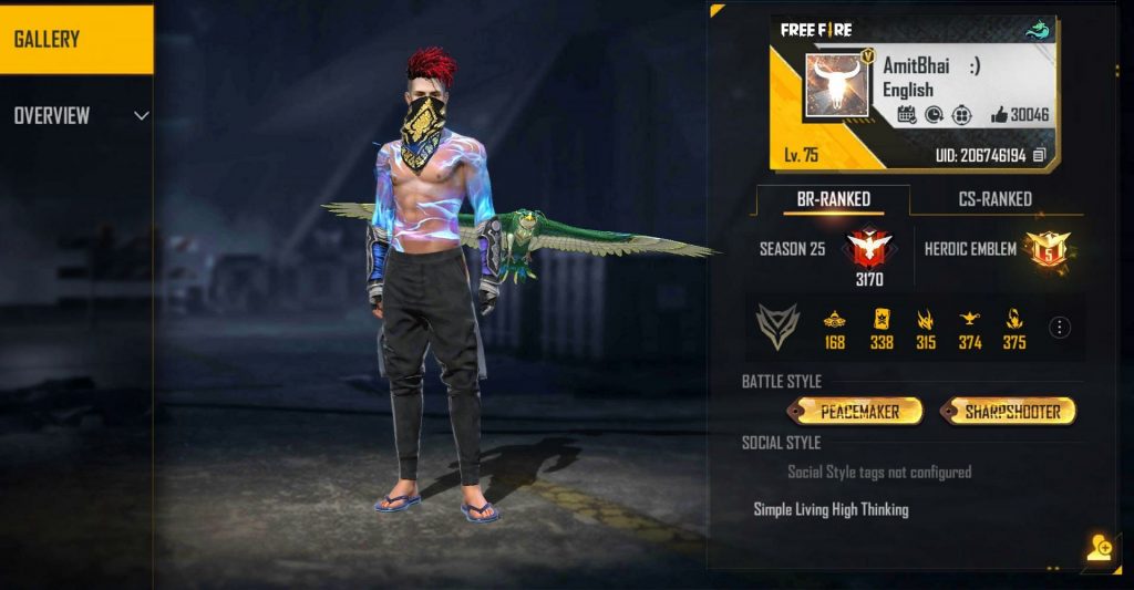 Garena Free Fire: Amitbhai’s ID, Stats, Income, Discord Link, and more(January 2022)