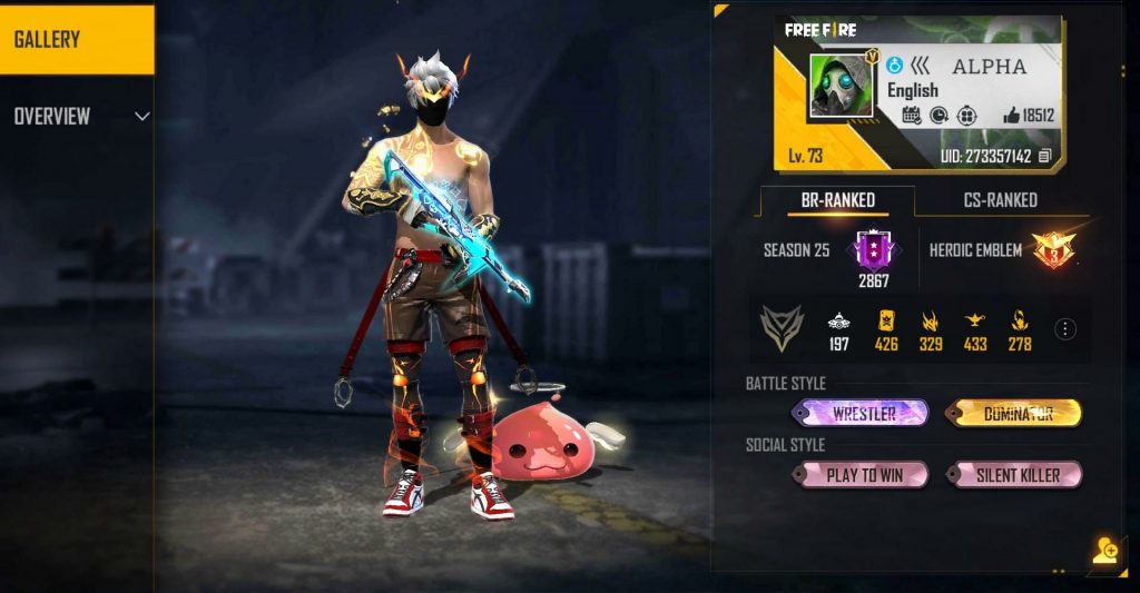 GARENA FREE FIRE: Alpha FF’s Free Fire ID, Stats, Income, guild, and more (2022)