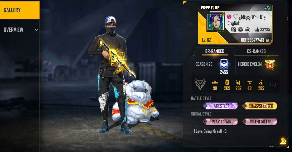 GARENA FREE FIRE: Miss Diya’s FF ID, Guild, Stats, Youtube Channel, and More (January 2022)