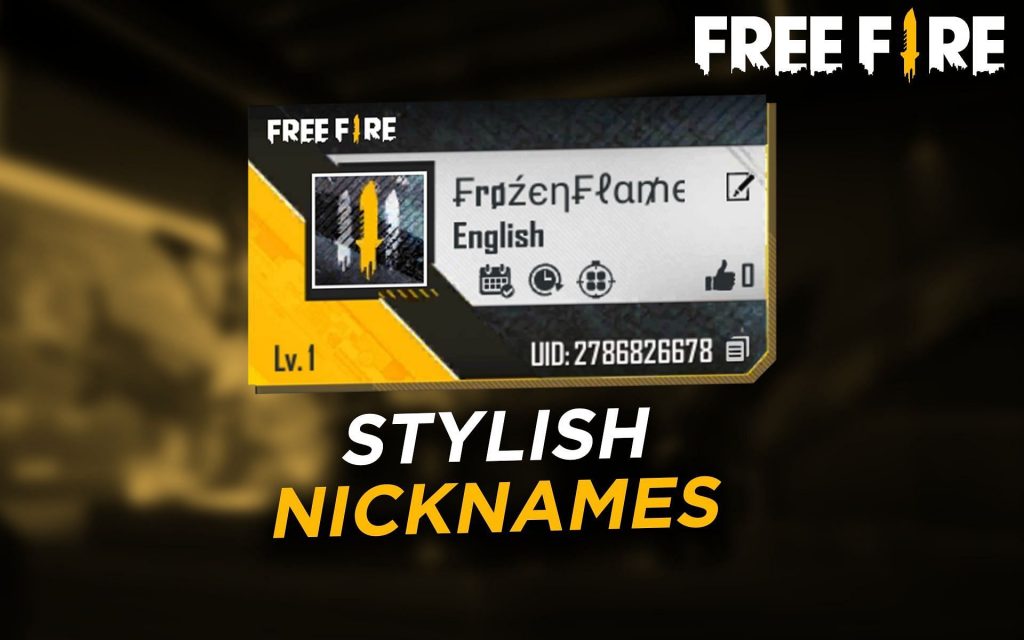 Get Stylish and Unique Nicknames and Pets Name in February 2022 in Free Fire