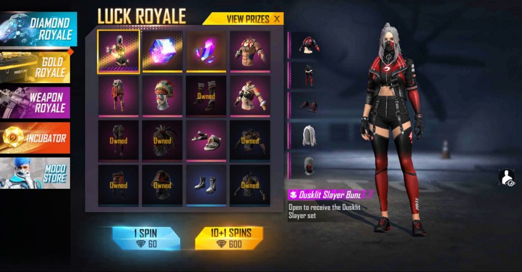 Free Fire Max Diamond Royale: How to get the new Dusklit Slayer Bundle this week?