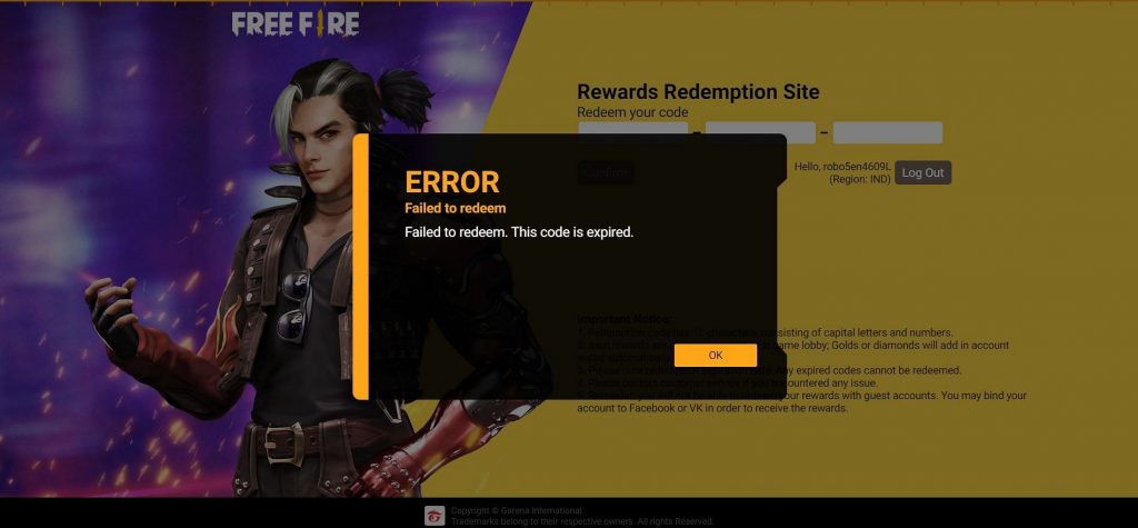 Garena Free Fire Max: How to use redeem codes via the in-game redemption center?