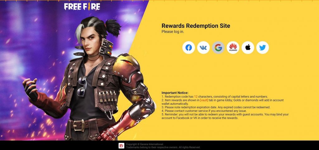 Garena Free Fire Max: How to use redeem codes via the in-game redemption center?