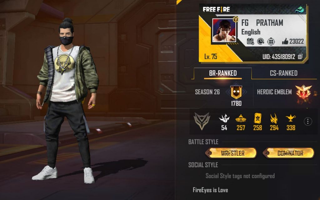 Free Fire Max: FireEyes Gaming’s ID, Stats, Monthly Income, and more (February 2022)