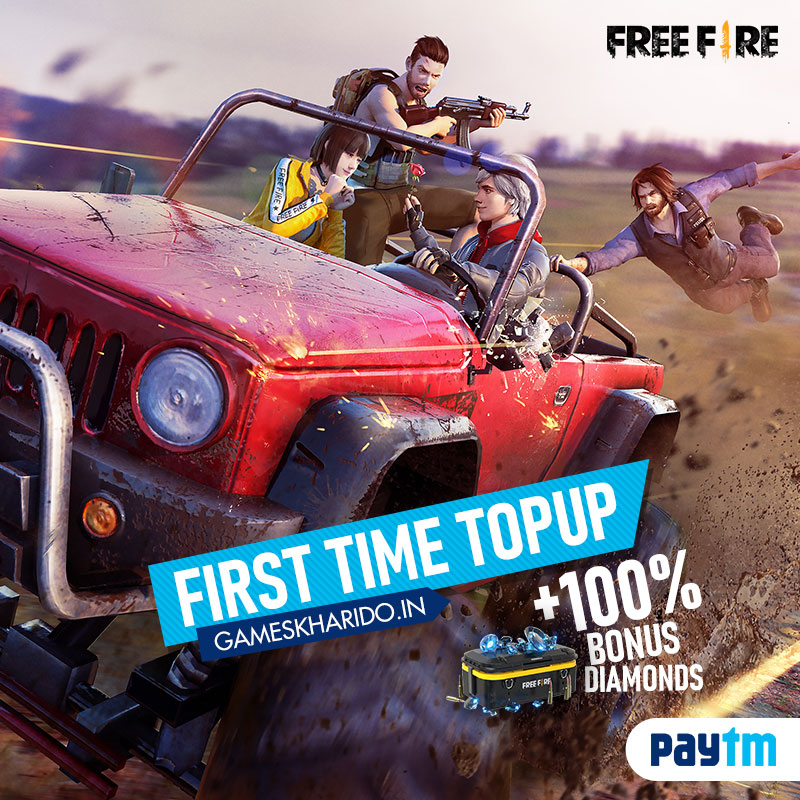Get 100% Top-Up Bonus on Diamonds through Free Fire Top-Up Centre in February 2022