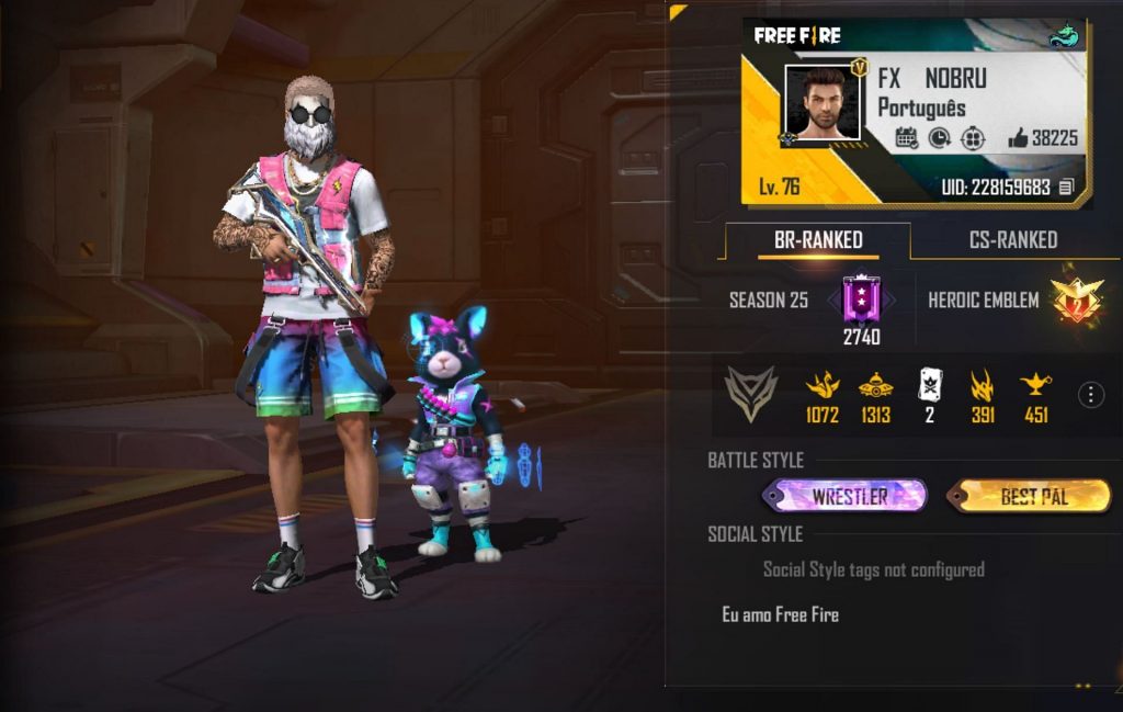 Garena Free Fire Max: Nobru’s ID, Stats, Rank, Monthly Income, and more (February 2022)