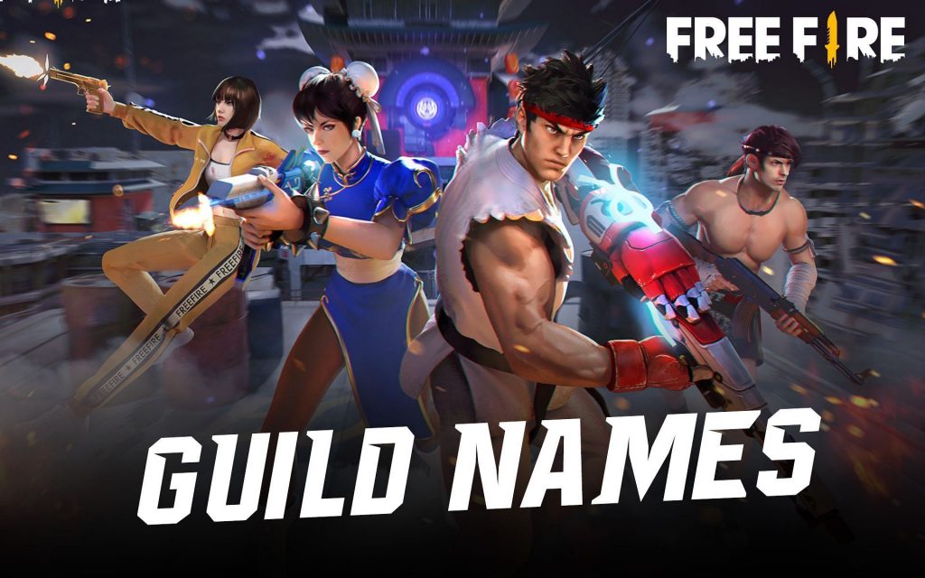 Get 50 Best Free Fire Guild names with stylish fonts in February 2022