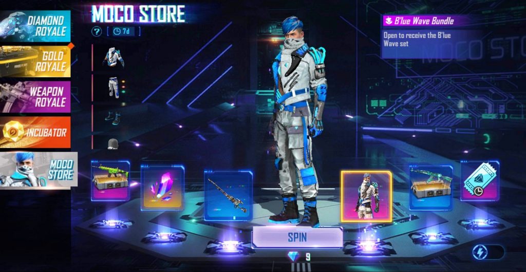 Free Fire Max Moco Store: Get legendary Gloo Wall Skin and exclusive Bundles this week