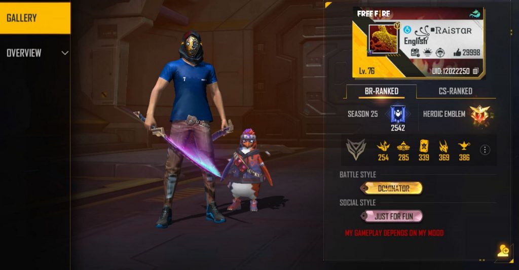 Raistar’s Free Fire Max ID, Stats, Income, YouTube Channel, and more in February 2022