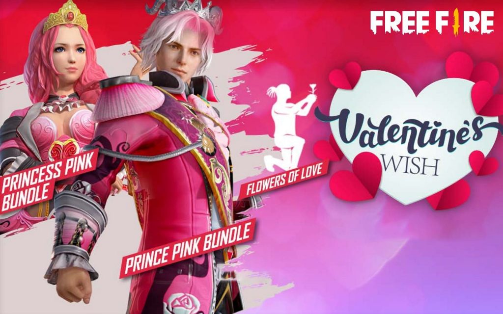 Get Prince Pink Bundle and More in Valentine’s Wish Event in Free Fire