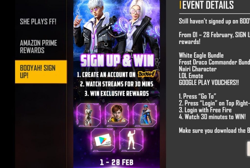 Free Fire Booyah Login Event: How To Get Exclusive Bundle, Costumes, and More for Free