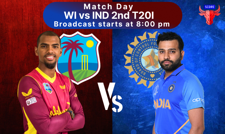 WI Vs IND Live Score, West Indies Vs India Live 2nd T20I T20I, India ...