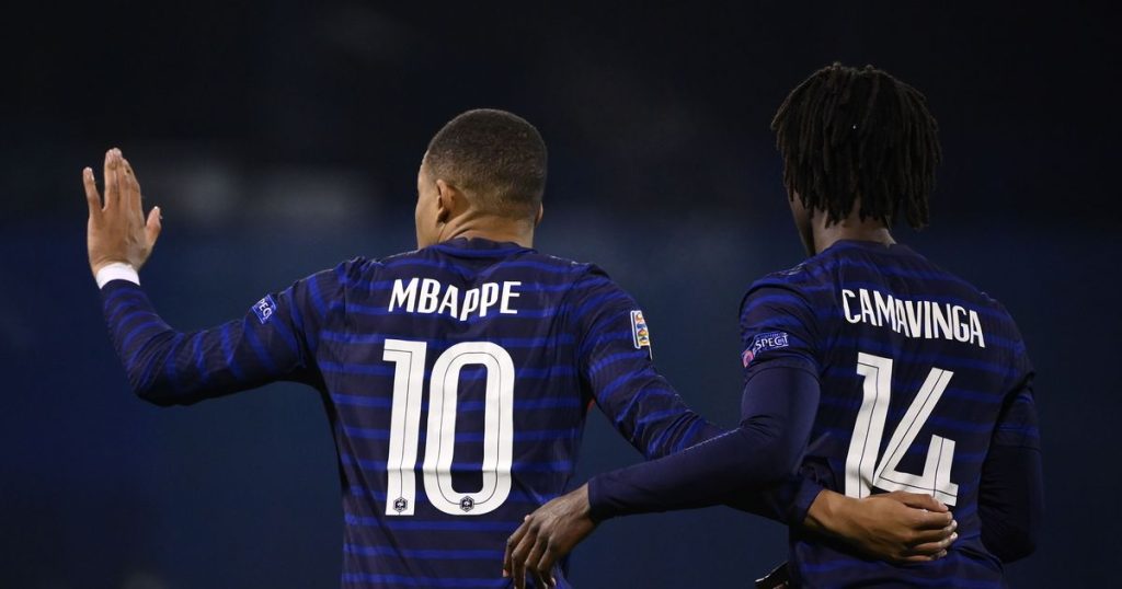 France Kylian Mbappe and Eduardo Camavinga