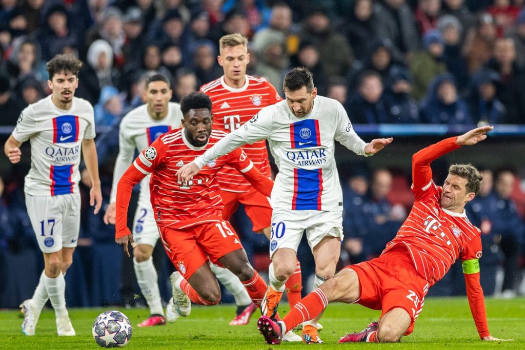 Messi against Bayern Munich