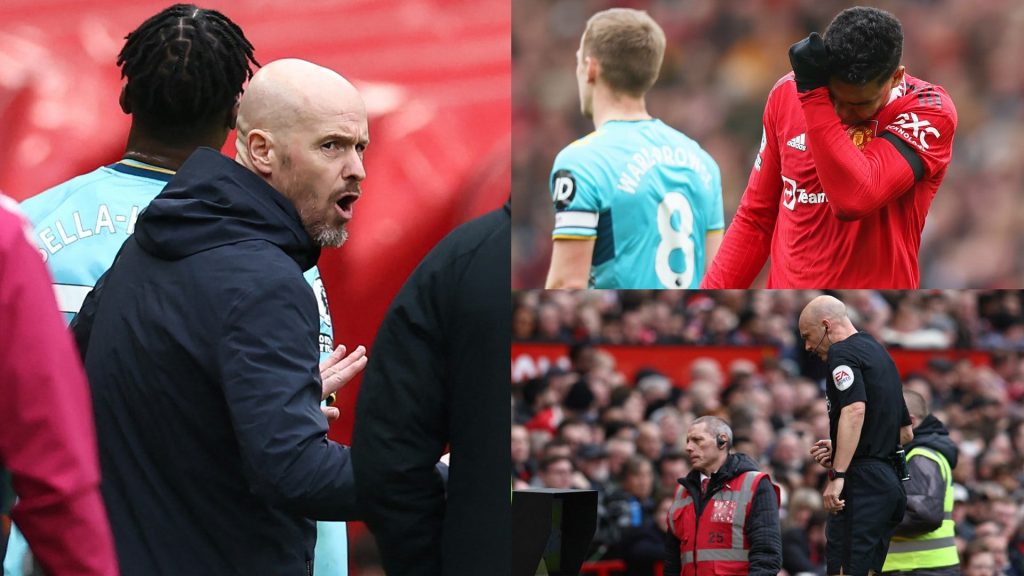 Ten Hag defends Casemiro over receiving a red card