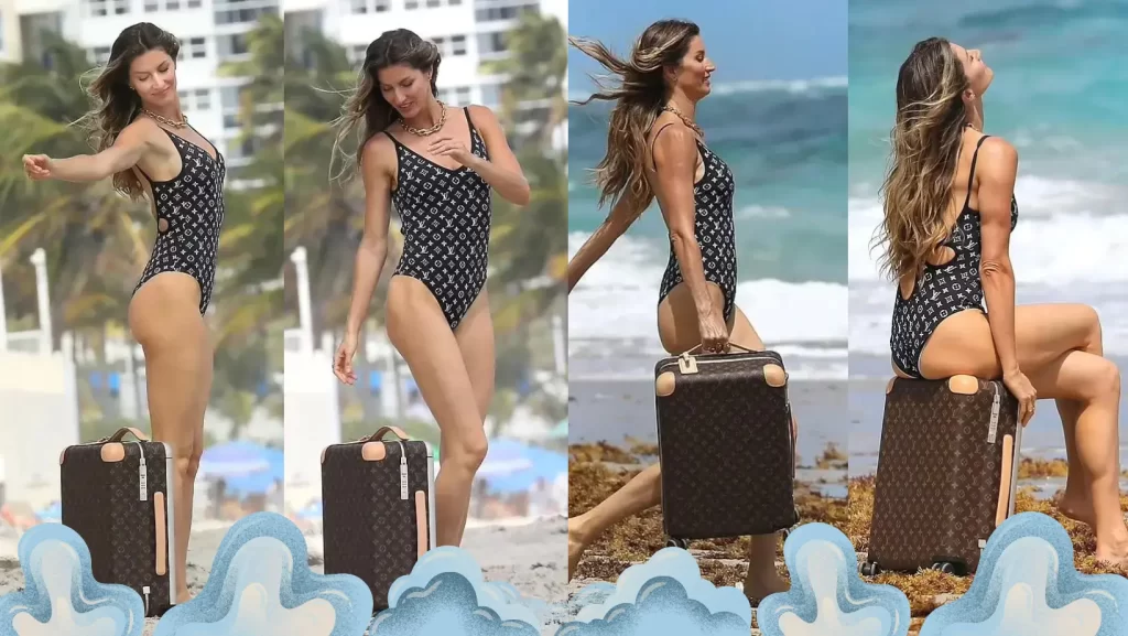 Louis Vuitton Swimsuit Campaign featuring Gisele Bündchen
