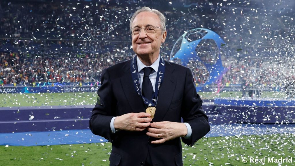 Real Madrid President Florentino Perez