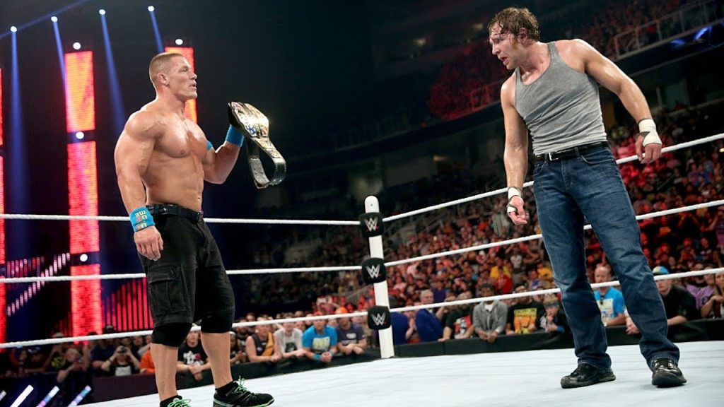 Dean Ambrose challenged John Cena in an US Title Open Challenge