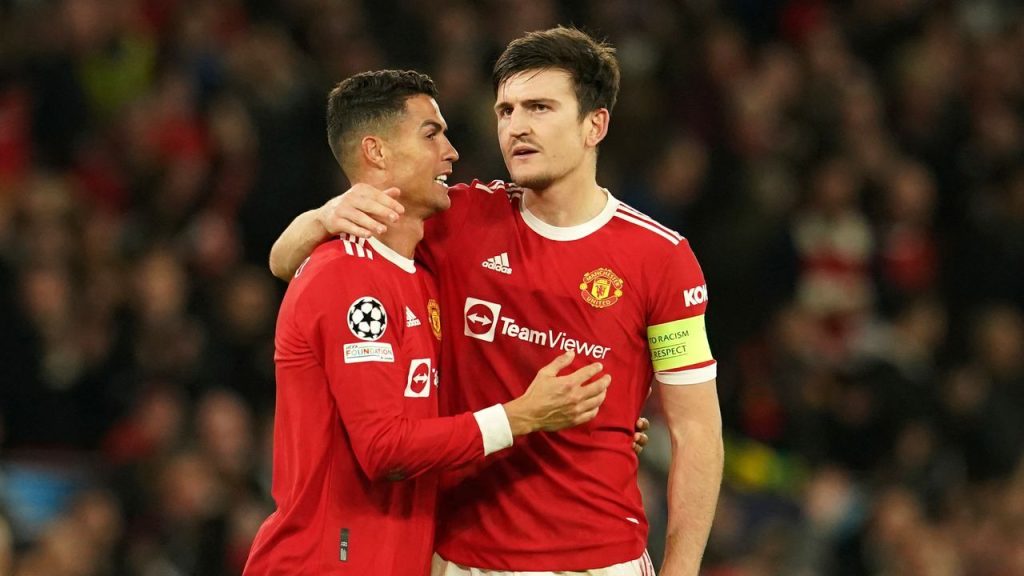 Cristiano Ronaldo and Harry Maguire Manchester United