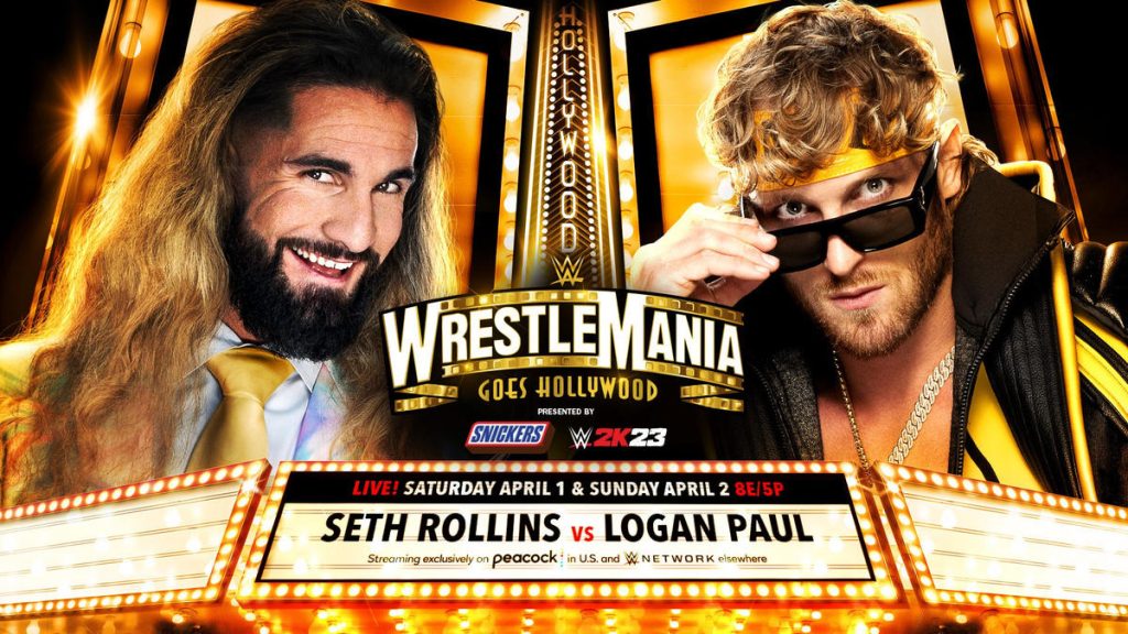 Logan Paul v/s Seth Rollins at WrestleMania 39