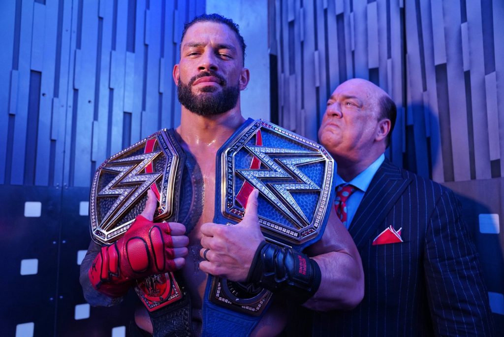 Current Undisputed Champion Roman Reigns with Paul Heyman