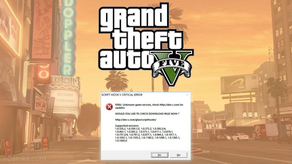 How To Fix Script Hook V Critical Error In GTA 5