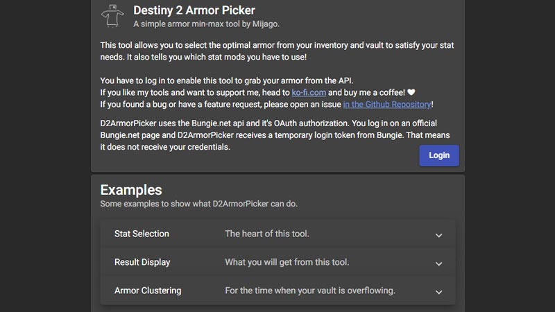 How to fix the issue of the D2 Armor picker not working?