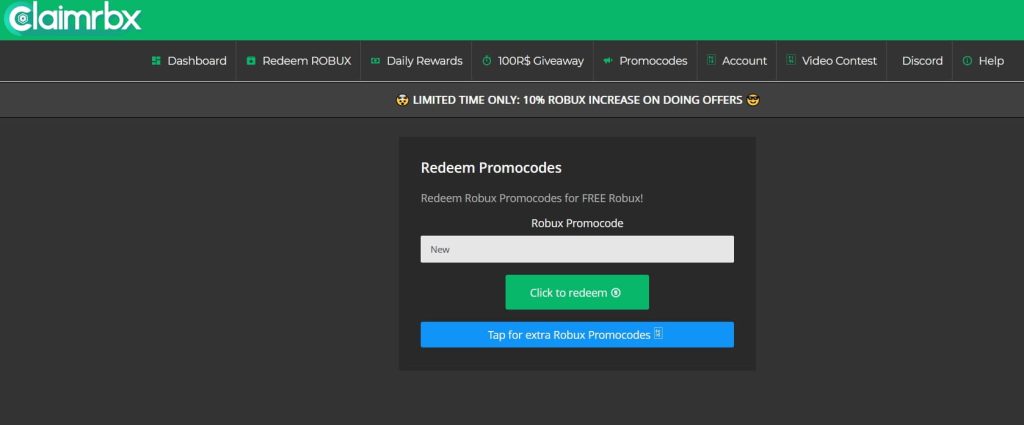 ClaimRbx Codes For Free Robux (2023 April)