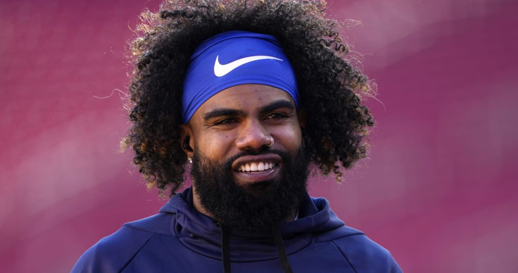 Photo: Ezekiel Elliott Shared His New Look On Twitter as He Signing With Patriots for the 2023 Season