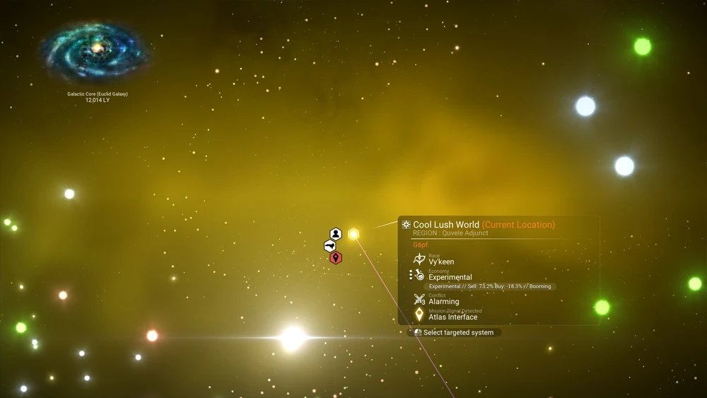 Yellow Star System in No Man's Sky
