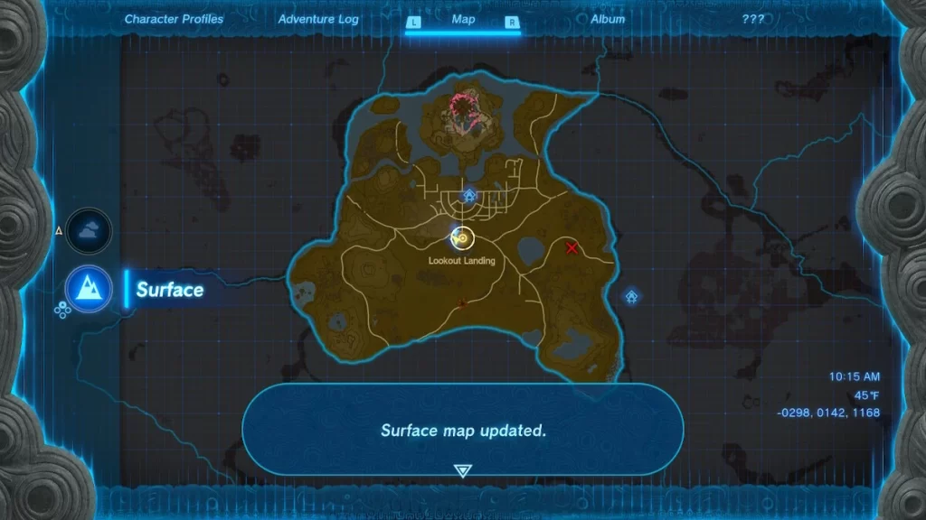 Unlock Map in Zelda Tears of the Kingdom