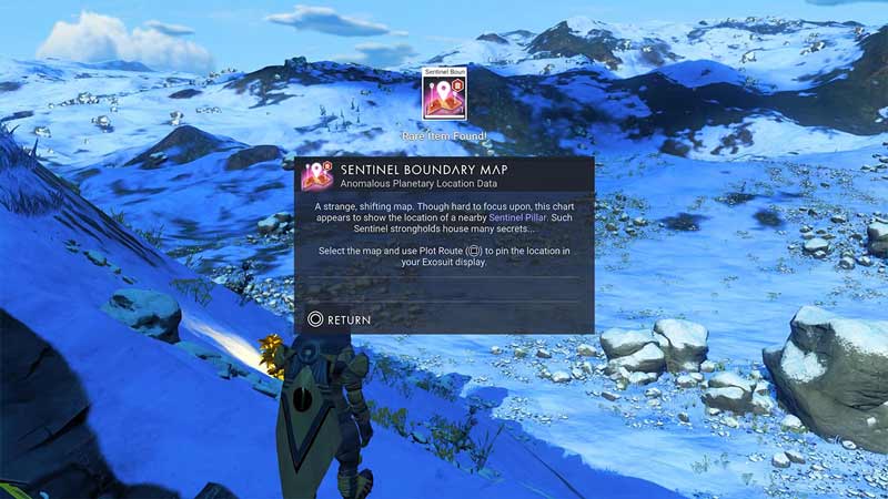 How to Locate the Sentinel Pillar in No Man's Sky Via Sentinel Boundary Map 