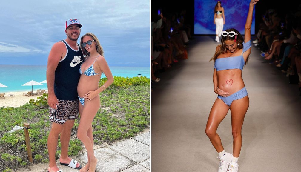 Brooks Koepka’s Wife, Jena Sims Flaunts Baby Bump in Bikini at Miami Swim Week