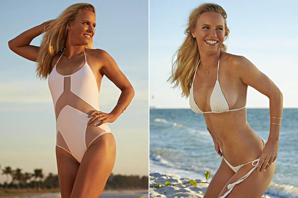 Former Tennis Star Caroline Wozniacki Best ‘Body Paint’ Swimsuit Photos
