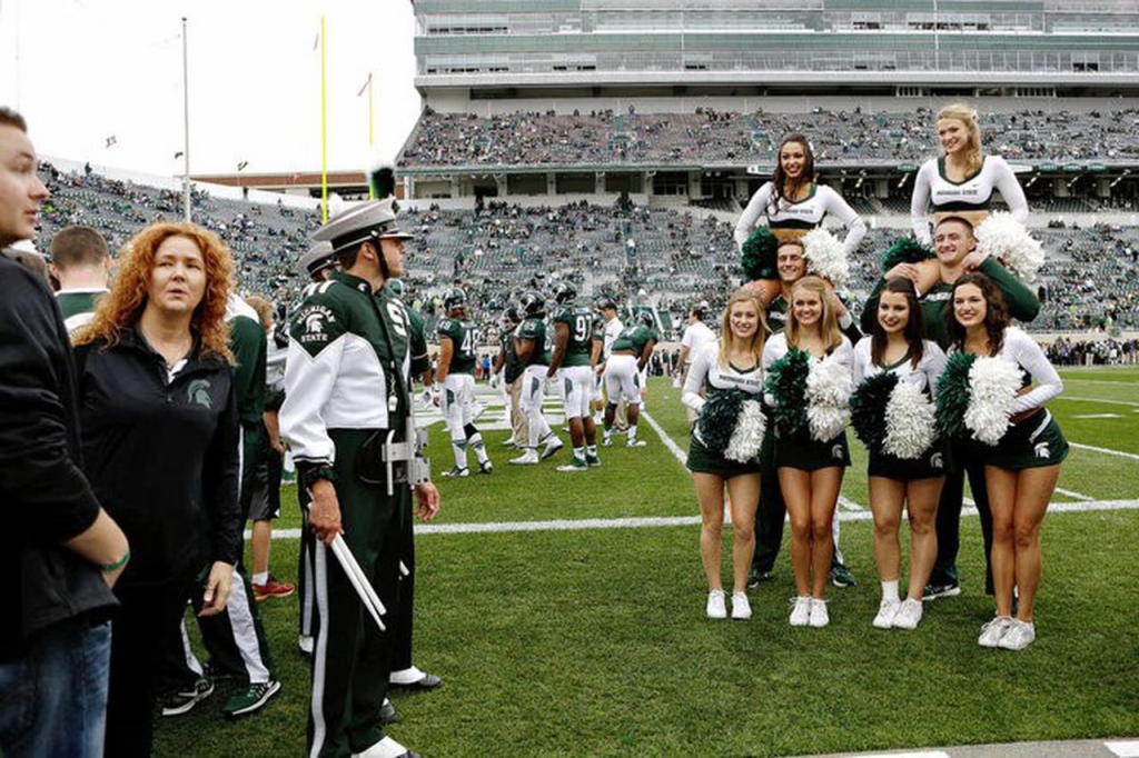 Wild Photos of Michigan State Cheerleader Going Viral