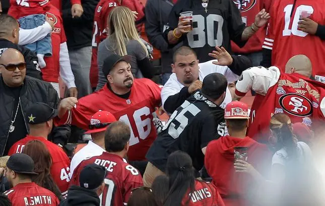 49ers Fan Brawl Escalates in Stabbing of 2 People Involving Raiders Fans